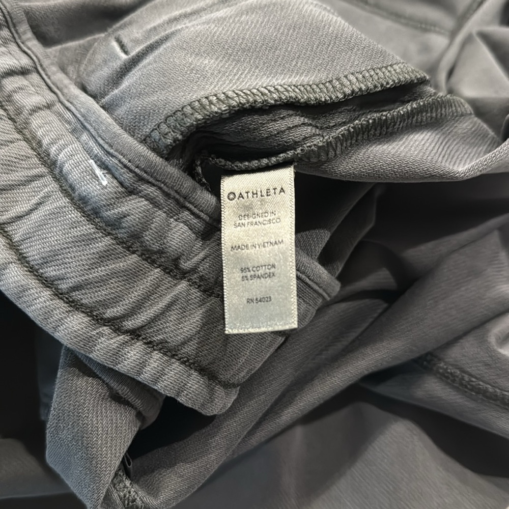 NWT Athleta Farallon Women's Dark Gray Cotton Spandex Draw String Skirt Size 16 - Picture 7 of 7